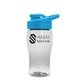 Poly - Pure Jr. - 18 oz Transparent Bottle with Drink thru lid