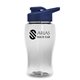 Poly - Pure Jr. - 18 oz Transparent Bottle with Drink thru lid
