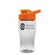 Poly - Pure Jr. - 18 oz Transparent Bottle with Drink thru lid