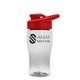Poly - Pure Jr. - 18 oz Transparent Bottle with Drink thru lid