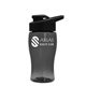 Poly - Pure Jr. - 18 oz Transparent Bottle with Drink thru lid
