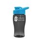 Poly - Pure Jr. - 18 oz Transparent Bottle with Drink thru lid