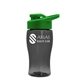 Poly - Pure Jr. - 18 oz Transparent Bottle with Drink thru lid