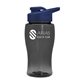 Poly - Pure Jr. - 18 oz Transparent Bottle with Drink thru lid
