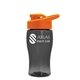 Poly - Pure Jr. - 18 oz Transparent Bottle with Drink thru lid