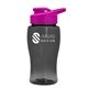 Poly - Pure Jr. - 18 oz Transparent Bottle with Drink thru lid