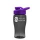 Poly - Pure Jr. - 18 oz Transparent Bottle with Drink thru lid