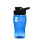 Poly - Pure Jr. - 18 oz Transparent Bottle with Drink thru lid