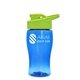 Poly - Pure Jr. - 18 oz Transparent Bottle with Drink thru lid