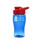 Poly - Pure Jr. - 18 oz Transparent Bottle with Drink thru lid