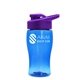 Poly - Pure Jr. - 18 oz Transparent Bottle with Drink thru lid