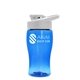 Poly - Pure Jr. - 18 oz Transparent Bottle with Drink thru lid