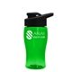 Poly - Pure Jr. - 18 oz Transparent Bottle with Drink thru lid