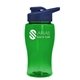 Poly - Pure Jr. - 18 oz Transparent Bottle with Drink thru lid