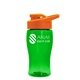 Poly - Pure Jr. - 18 oz Transparent Bottle with Drink thru lid