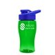 Poly - Pure Jr. - 18 oz Transparent Bottle with Drink thru lid