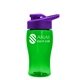 Poly - Pure Jr. - 18 oz Transparent Bottle with Drink thru lid