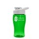 Poly - Pure Jr. - 18 oz Transparent Bottle with Drink thru lid