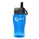 Poly - Pure Jr. - 18 oz Transparent Bottle with Ring Straw lid