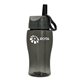 Poly - Pure Jr. - 18 oz Transparent Bottle with Ring Straw lid