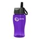 Poly - Pure Jr. - 18 oz Transparent Bottle with Ring Straw lid