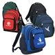 Polyester Backpack with Zippered and Mesh Pockets