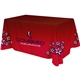 Polyester Digital Direct Print Tradeshow Table Cover 4 sided, 6 foot