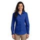 port authority(r) womens long sleeve carefree poplin shirt