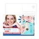 Post Card with Credit Card Style Dental Floss with Mirror