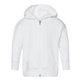 Rabbit Skins - Infant Hooded Full - Zip Sweatshirt - WHITE