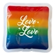 rainbow gel beads hot / cold pack square