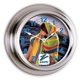 Replica Porthole Clock - Nickel Finish 9 Diameter
