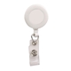 Retractable Zip Cord w / Epoxy Dome Vinyl Snap Attachment w / Bulldog Clip