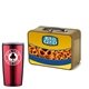 Retro Lunchbox + 20 oz Economy Stainless Steel Tumbler In Vacuum Formed Insert