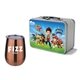 Retro Lunchbox + Single 10 oz Stemless Wine Glass In Vacuum Formed Insert