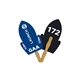 rocket auction hand fan full color - paper products
