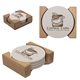 Natural Cream Round Coaster Set