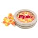 Round Tin with Candy Corn