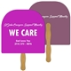 Round Top Hand Fan Full Color (2 Sides) - Paper Products