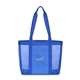 Royal Blue Webbed Mesh Tote Bag