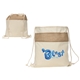 Savanna Jute Recycled Cotton Drawstring Backpack