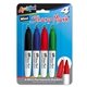 Set of 4 Sharp Mark(R) Mini Permanent Markers - Assorted Colors