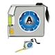 Shorewood 12 ft. Chrome Tape Measure Level