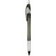 Silhouette Translucent Retractable Ballpoint Pens With Clear Rubber Grip