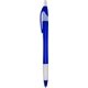 Silhouette Translucent Retractable Ballpoint Pens With Clear Rubber Grip