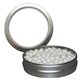 Silver Candy Window Short Round Tin With Multiple Fill Options