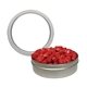 Silver Candy Window Short Round Tin With Multiple Fill Options
