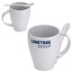 Sip N Stir 12 oz Bamboo / Polypropylene Mug with Spoon