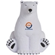 Sitting Polar Bear Squeezies Stress Reliever