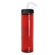 Slim Fit Skinny Water Bottle With Straw Lid - 24 oz